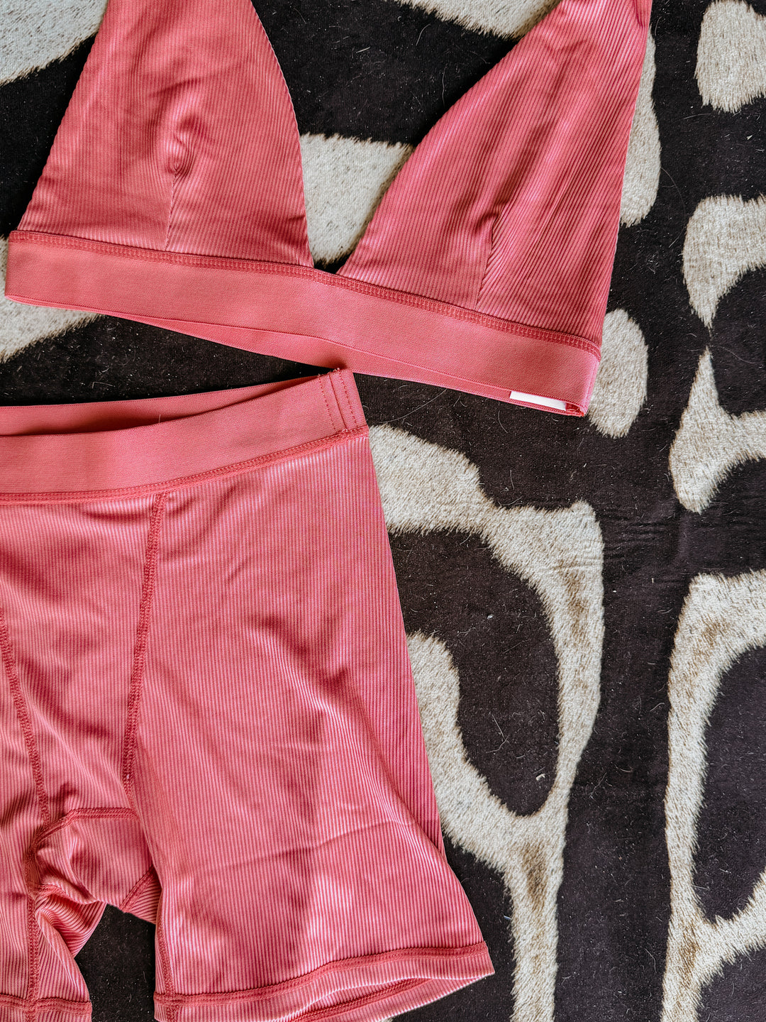 Bra &amp; Biker Short Lounge Set