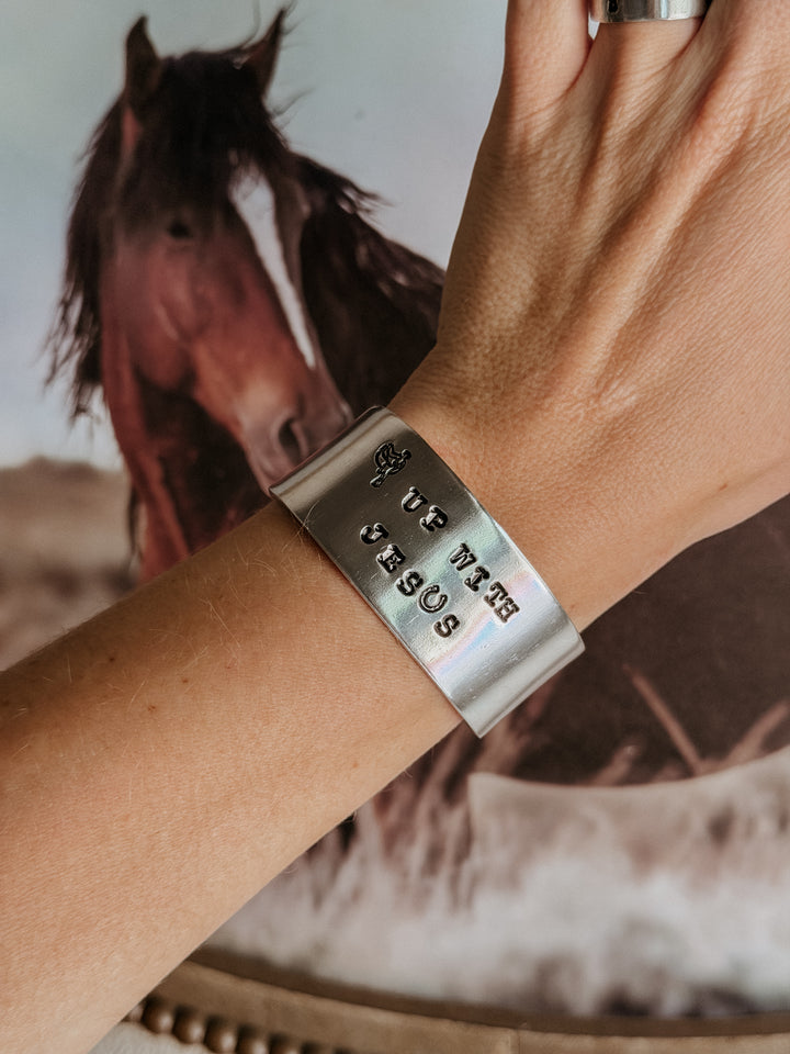 Saddle Up With Jesus Hand Stamped Jewelry Collection