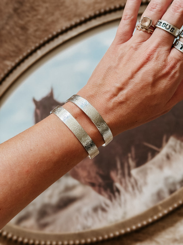 Floral Paisley Western Cuff Bracelet