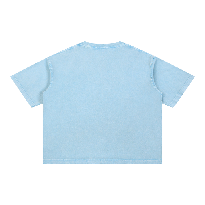 Horses &amp; Bows Vintage Wash Boxy Cotton Graphic Tee