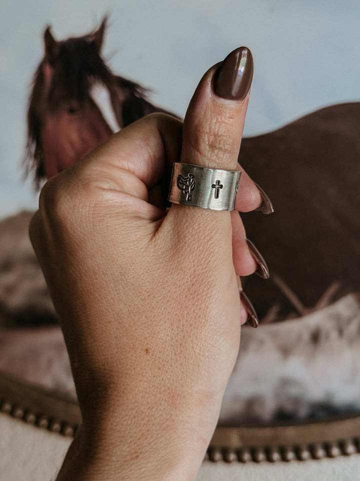 Saddle Up With Jesus Hand Stamped Jewelry Collection