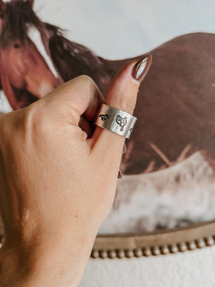 Saddle Up With Jesus Hand Stamped Jewelry Collection