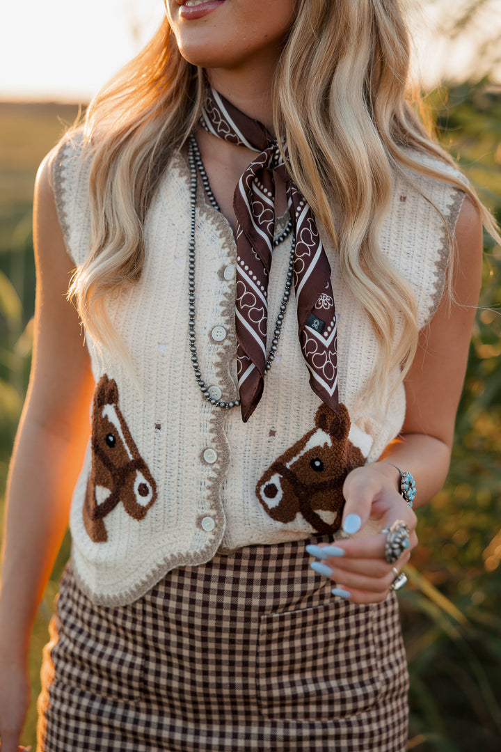 Prairie Gingham Skort