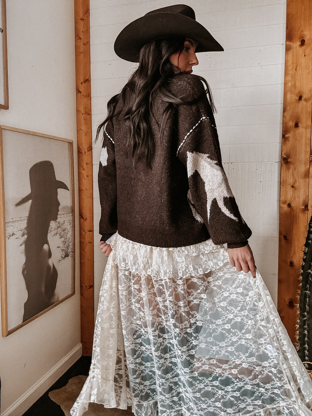 Lace Tiered Maxi Skort