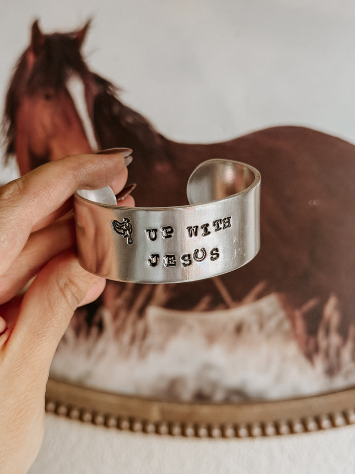 Saddle Up With Jesus Hand Stamped Jewelry Collection