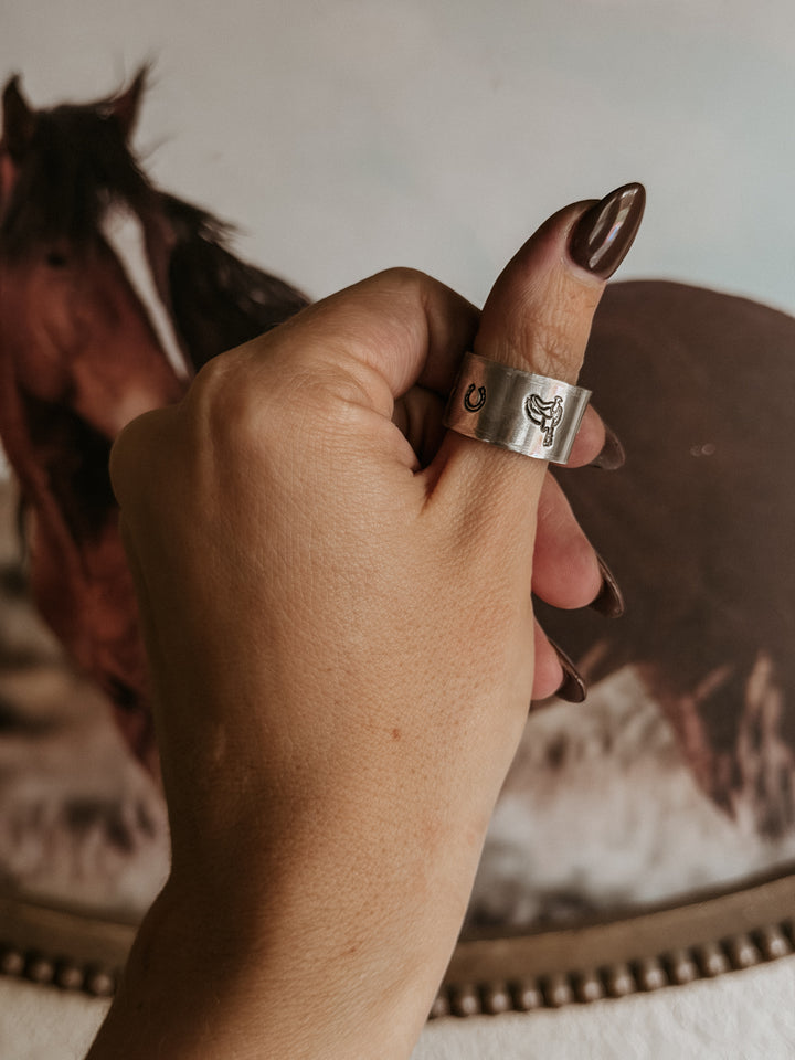 Saddle Up With Jesus Hand Stamped Jewelry Collection