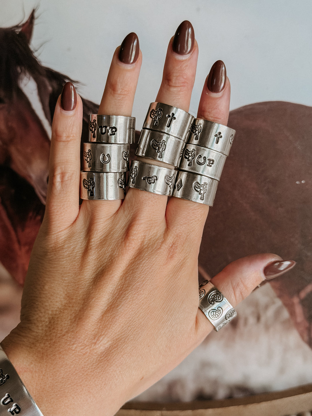 Saddle Up With Jesus Hand Stamped Jewelry Collection