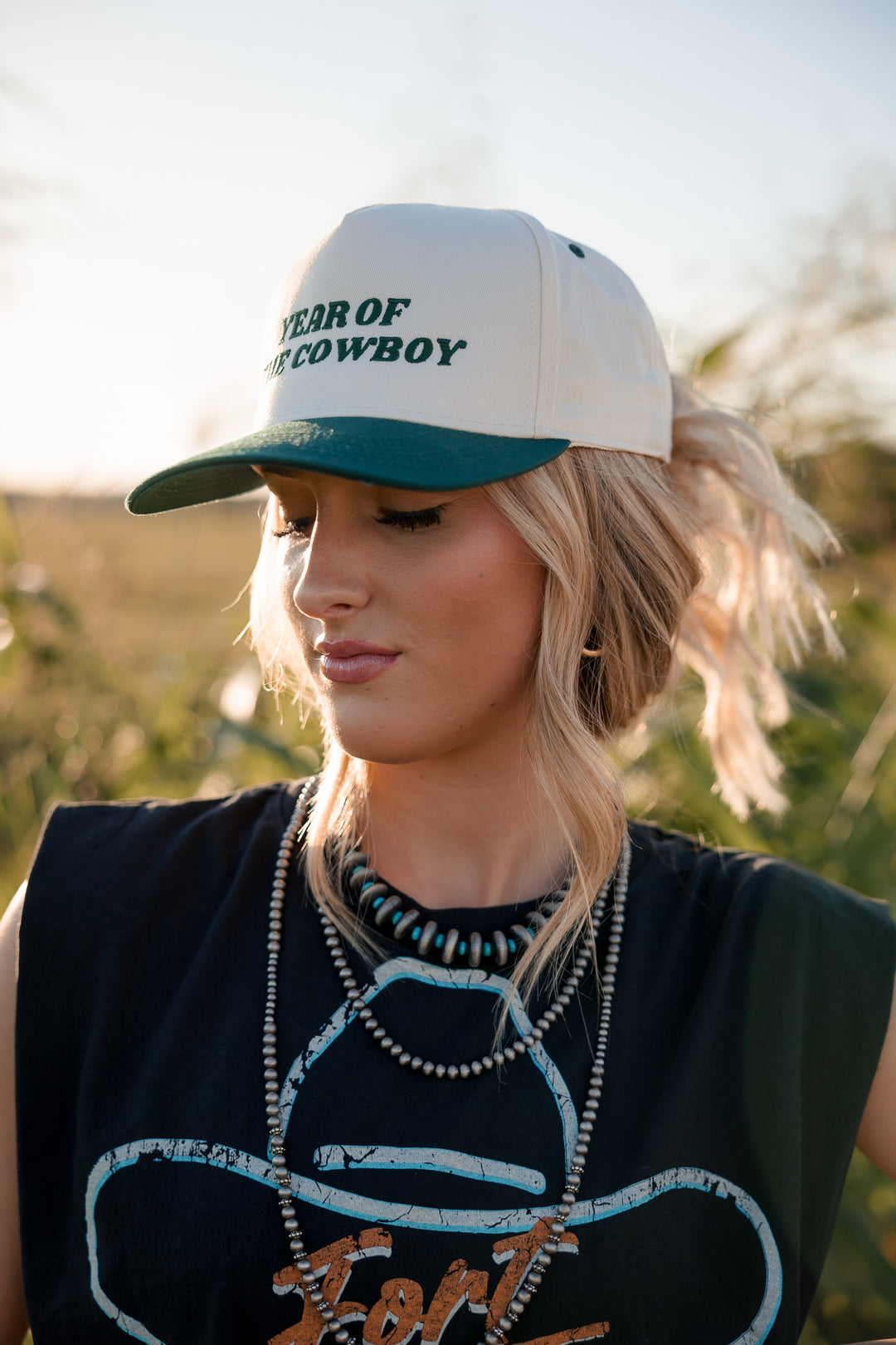 Gorra de camionero para mujer del Año del Vaquero