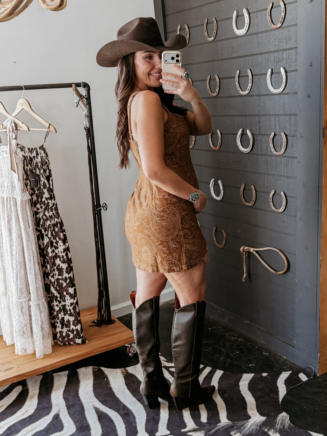 Copper Creek Paisley Mini Dress