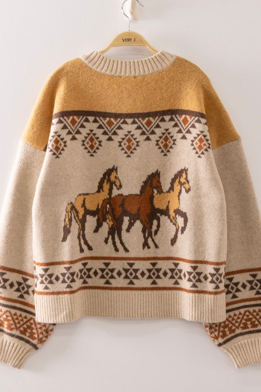 Natural Cowboy Knit Cardigan PRE ORDER 10/2