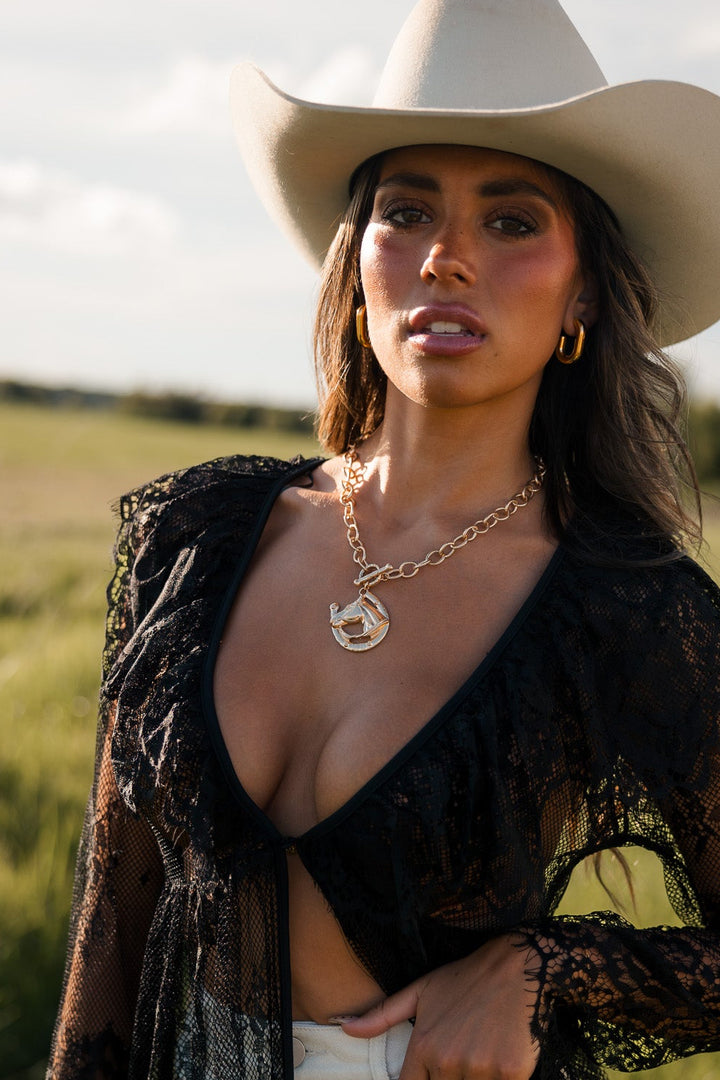 Golden Horse Necklace