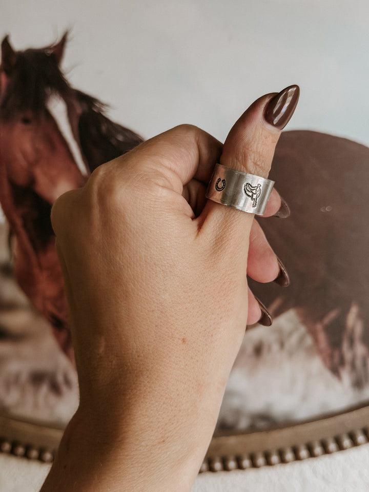 Saddle Up With Jesus Hand Stamped Jewelry Collection