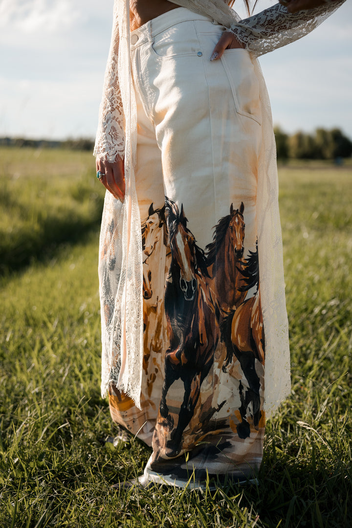 Wild Horses Wide Leg Jeans