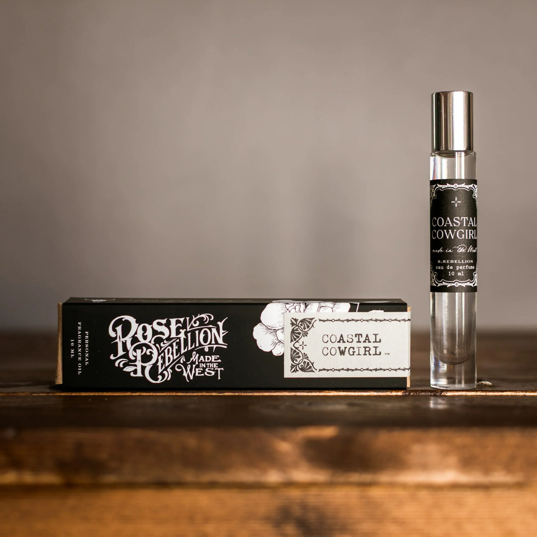 Coastal Cowgirl Roll On Perfume Oil 10 ml and packaging