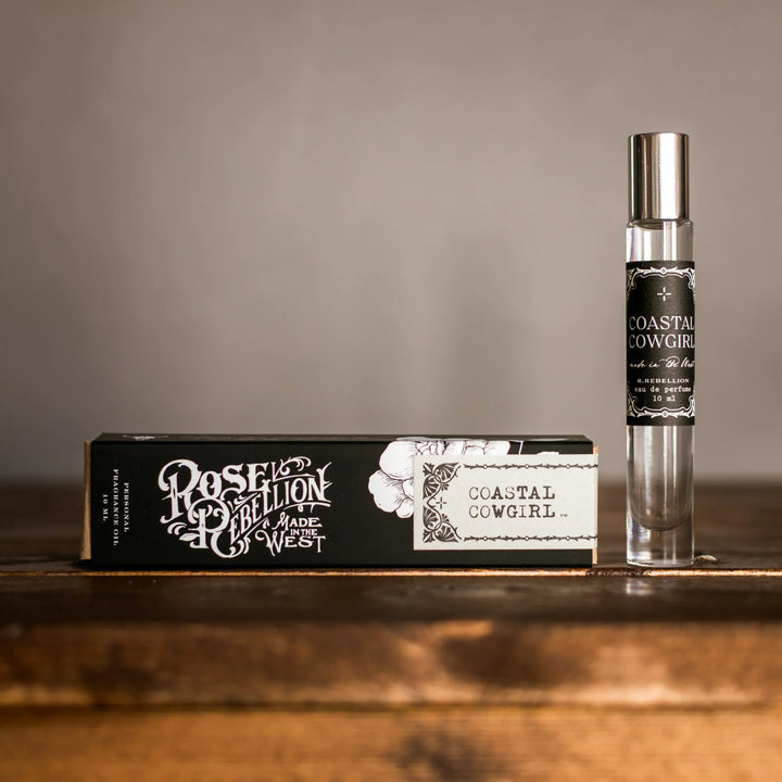 Coastal Cowgirl Roll On Perfume Oil 10 ml and packaging