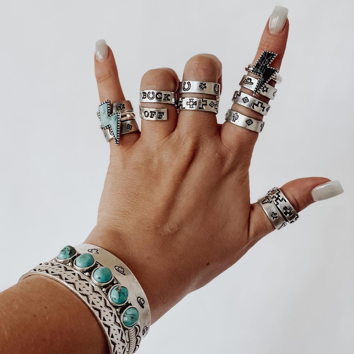 Hand Stamped Ring – Choose Your Design | Handmade