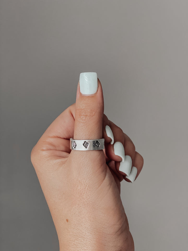 Anillos estampados a mano mixtos *HECHOS A MANO*