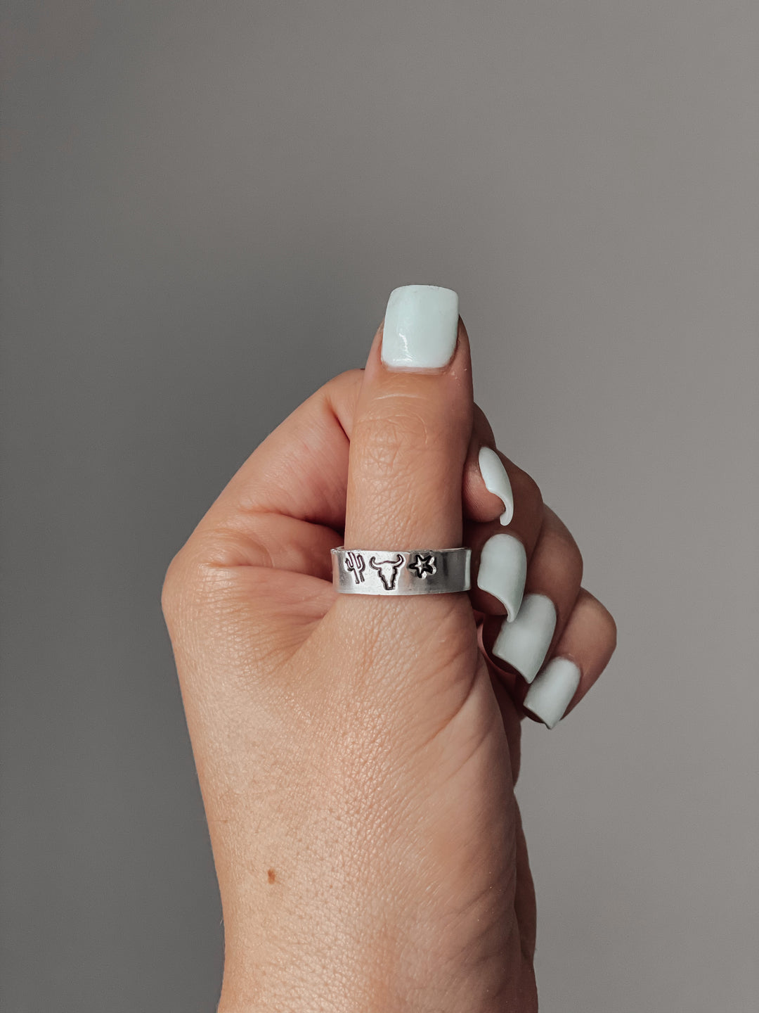 Anillos estampados a mano mixtos *HECHOS A MANO*