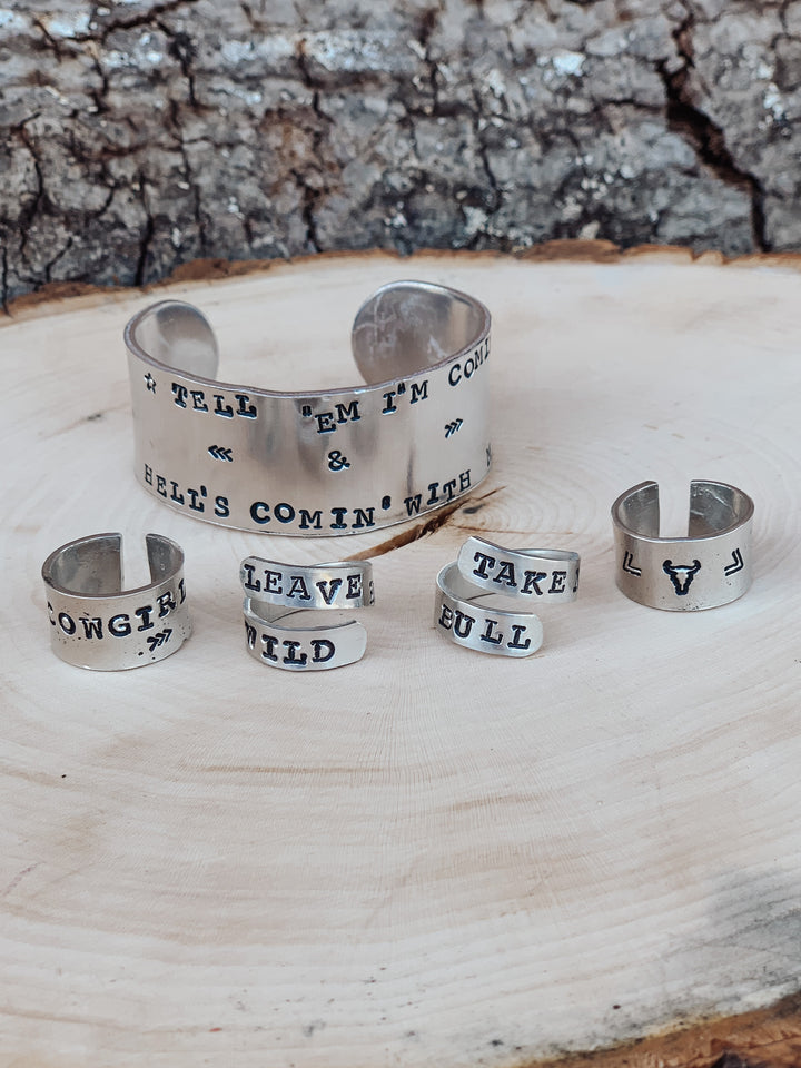 Leave Her Wild Wrap Ring *HANDMADE*