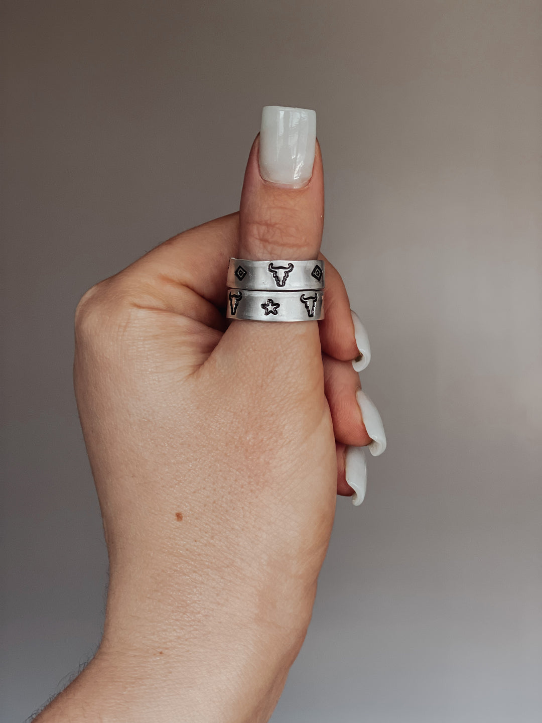 Hand Stamped Ring – Choose Your Design | Handmade