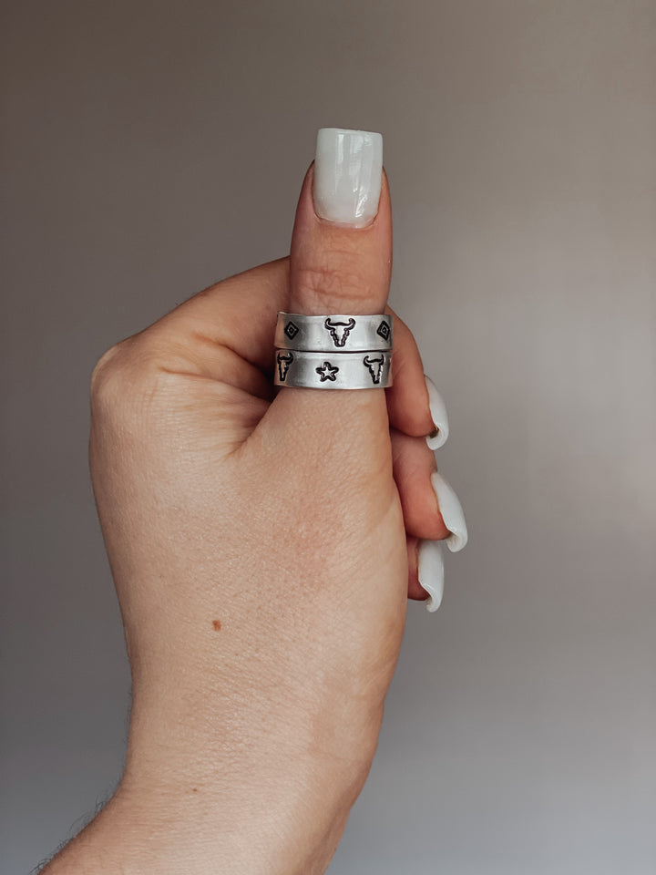 Hand Stamped Ring – Choose Your Design | Handmade