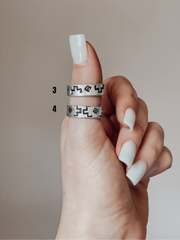 Hand Stamped Ring – Choose Your Design | Handmade
