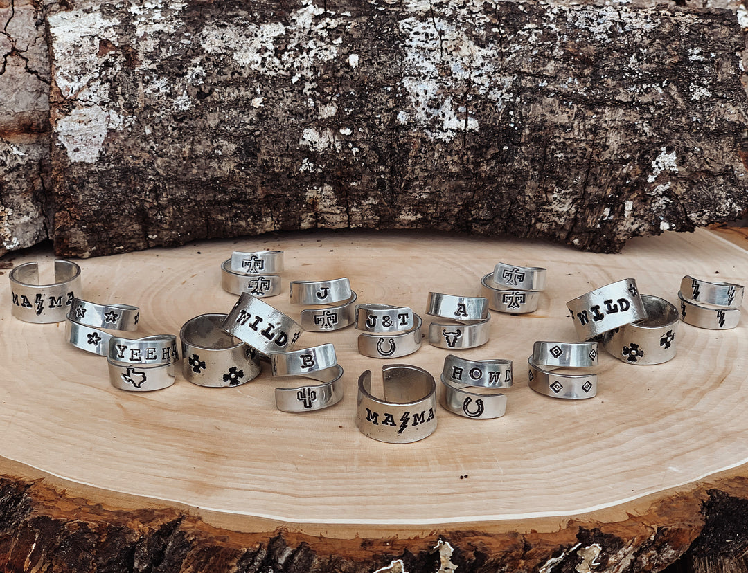 Custom Hand Stamped Ring *HANDMADE*