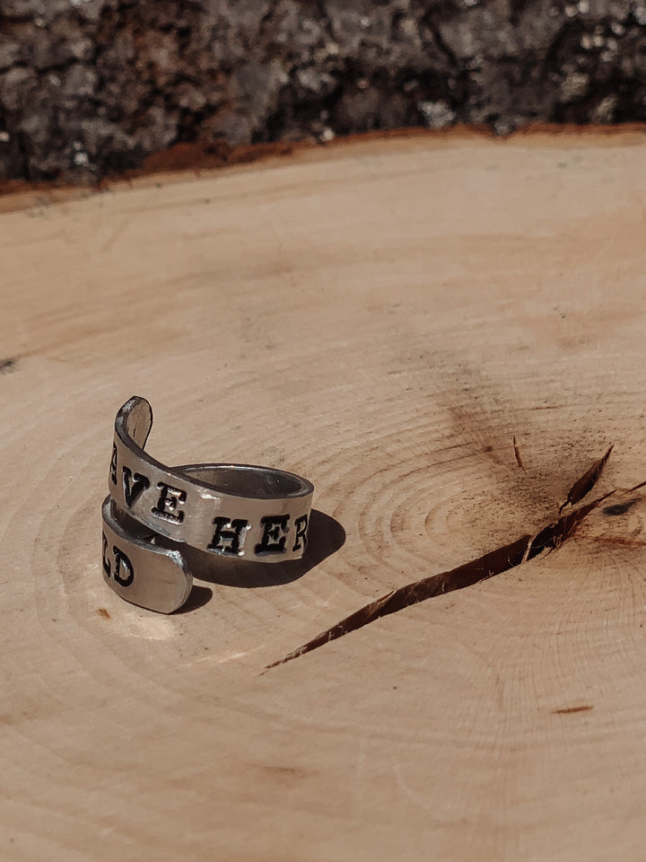 Leave Her Wild Wrap Ring *HANDMADE*