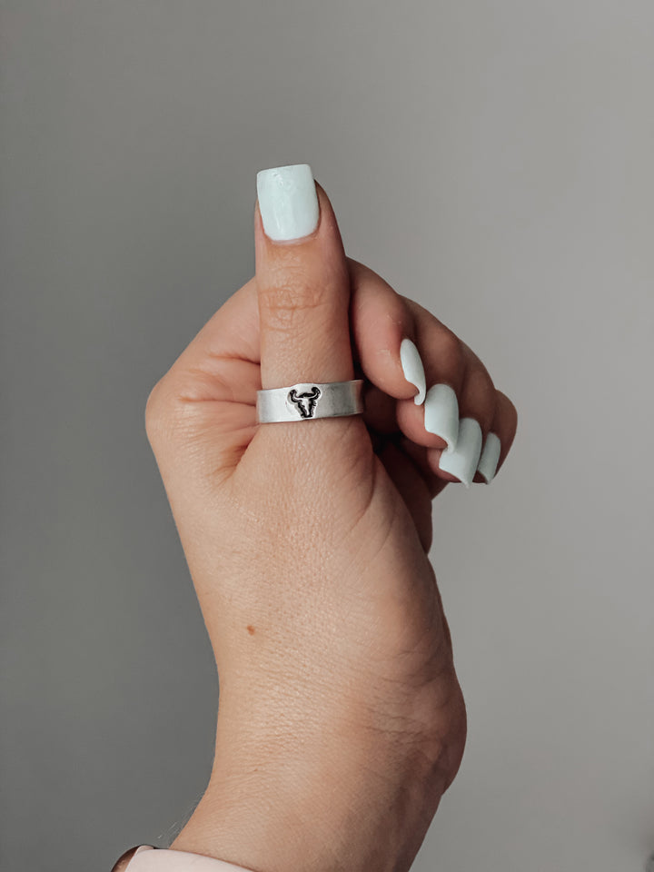Anillos estampados a mano mixtos *HECHOS A MANO*