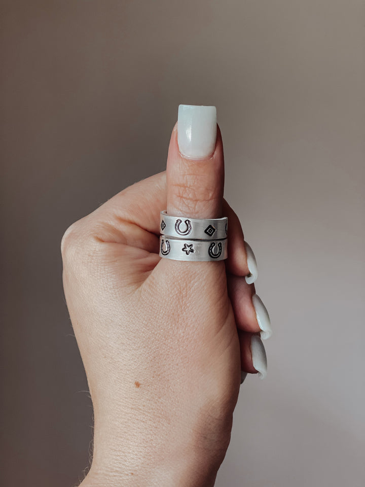 Hand Stamped Ring – Choose Your Design | Handmade