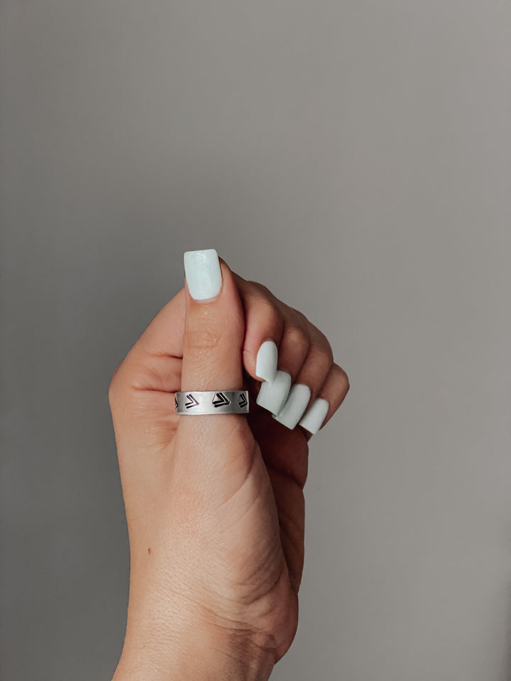 Anillos estampados a mano mixtos *HECHOS A MANO*