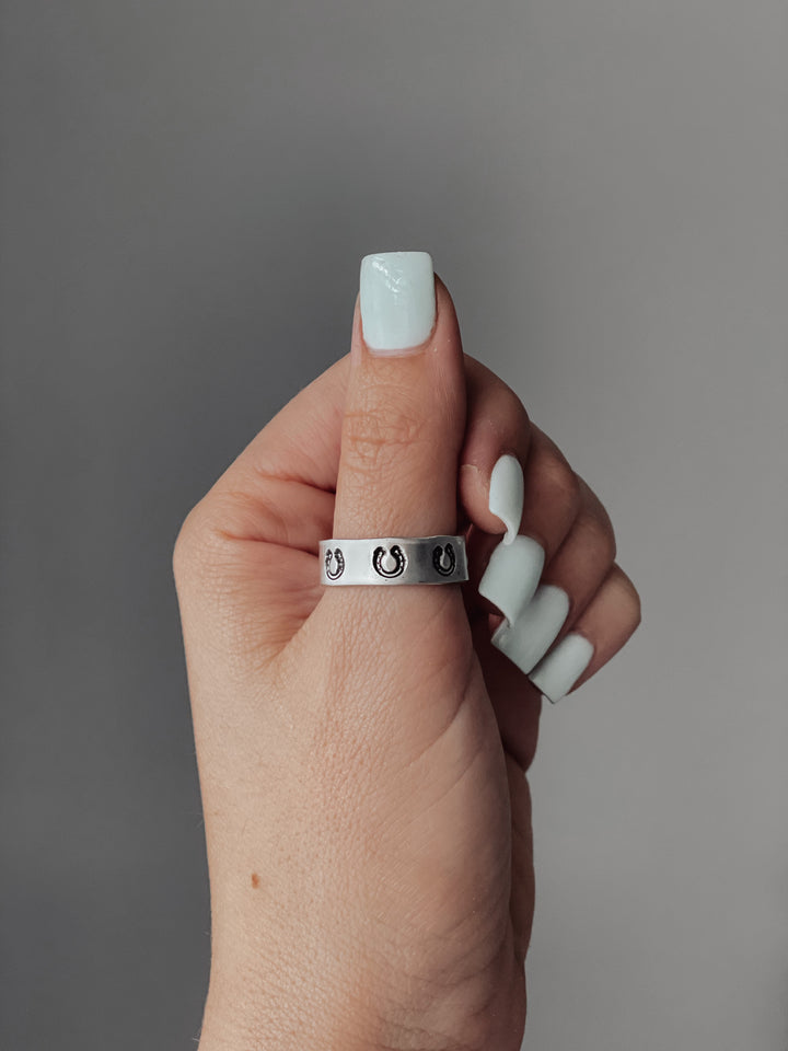 Anillos estampados a mano mixtos *HECHOS A MANO*