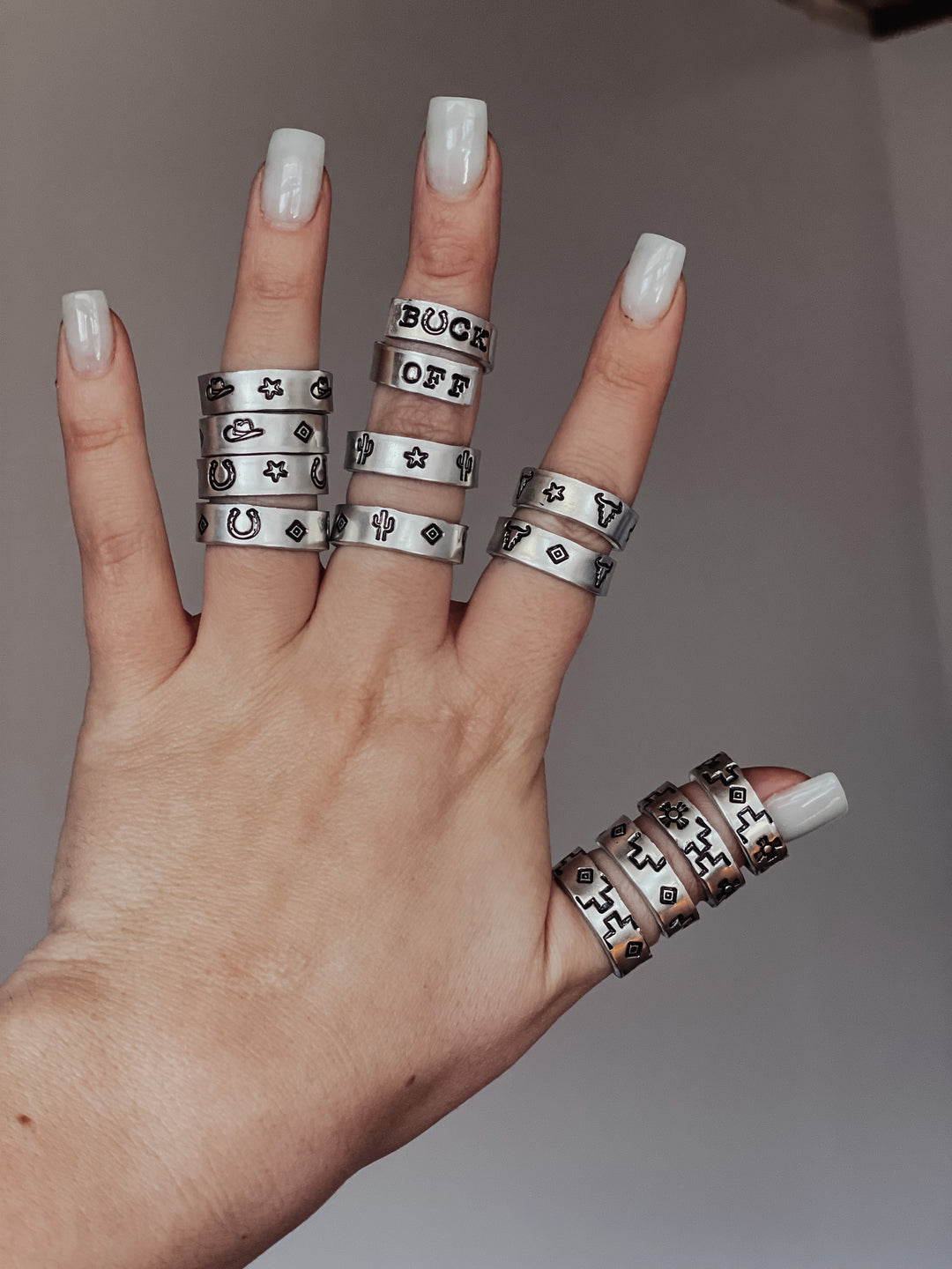 Hand Stamped Ring – Choose Your Design | Handmade