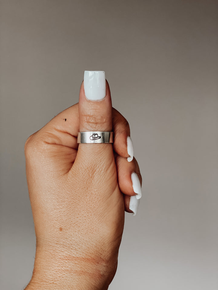 Anillos estampados a mano mixtos *HECHOS A MANO*