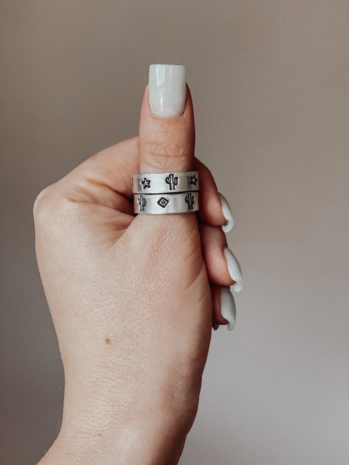 Hand Stamped Ring – Choose Your Design | Handmade