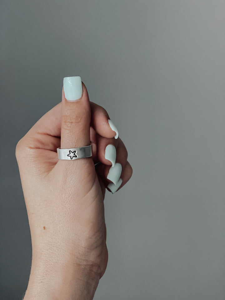 Anillos estampados a mano mixtos *HECHOS A MANO*
