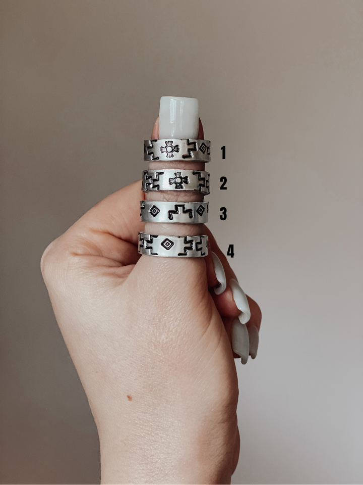 Hand Stamped Ring – Choose Your Design | Handmade