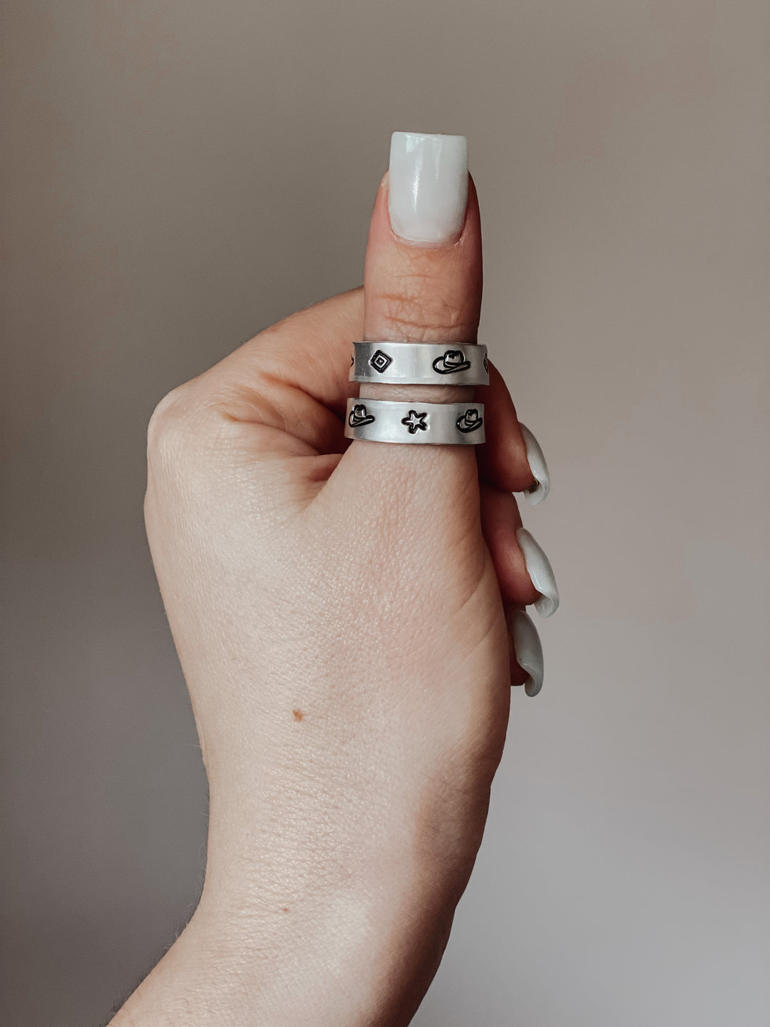Hand Stamped Ring – Choose Your Design | Handmade