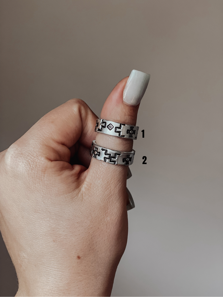 Hand Stamped Ring – Choose Your Design | Handmade