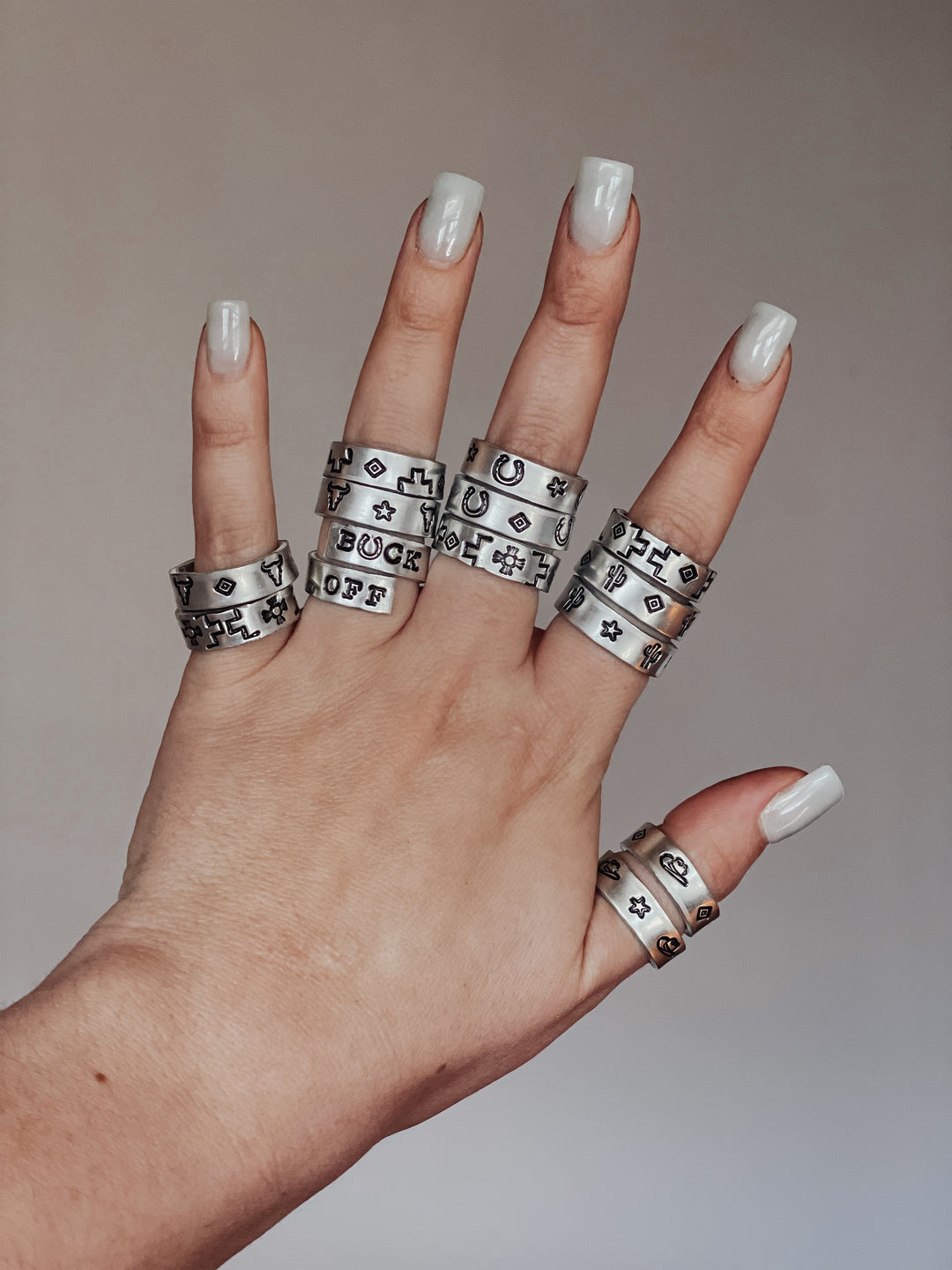 Hand Stamped Ring – Choose Your Design | Handmade