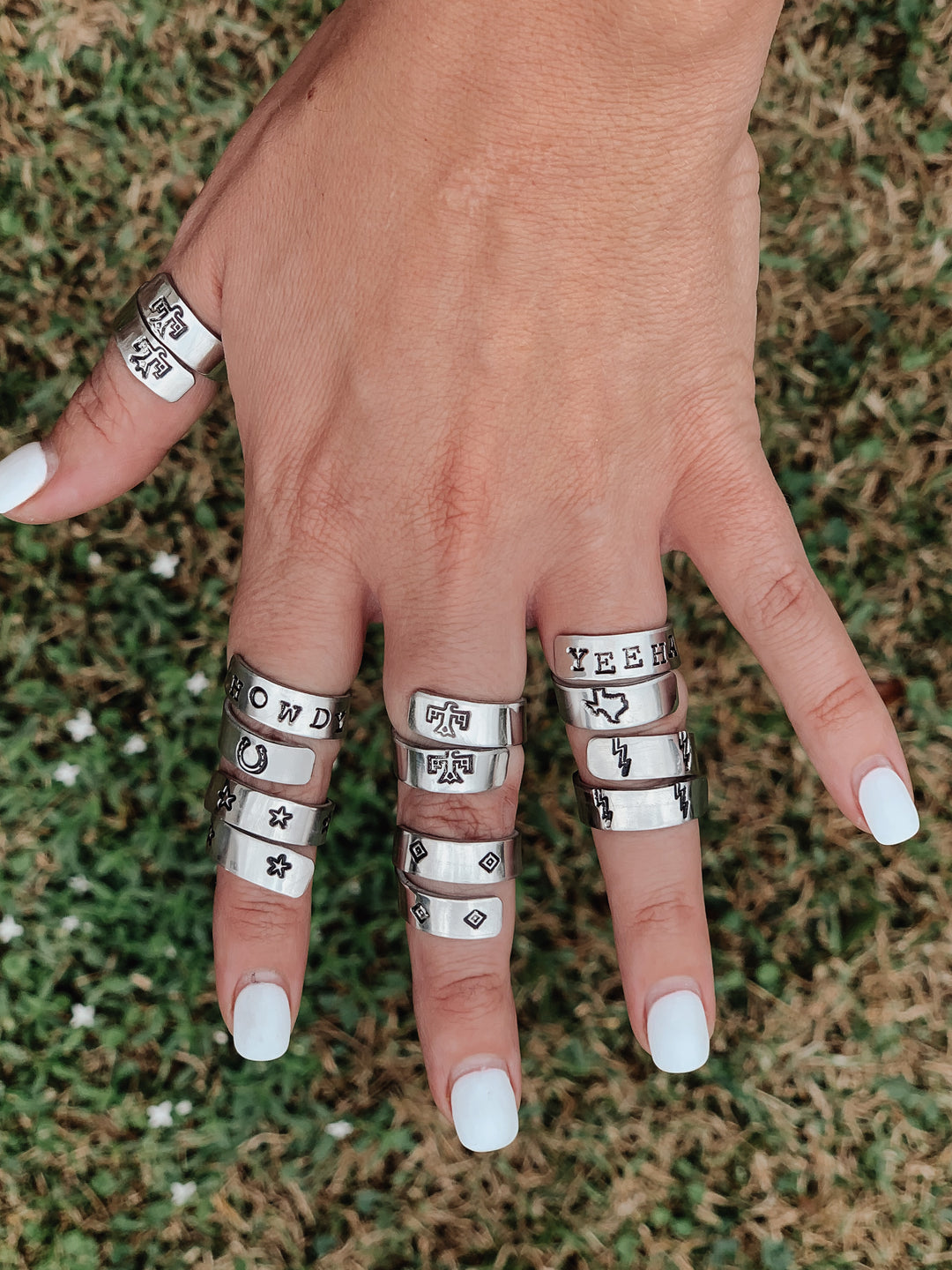 HOWDY/YEEHAW Wrap Rings *HANDMADE*